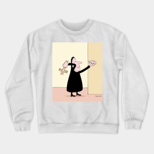 Hammering Nun Crewneck Sweatshirt